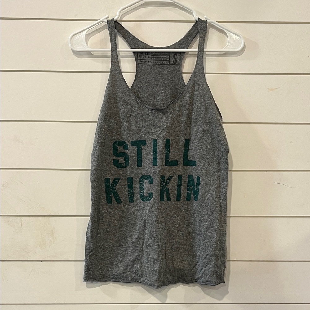 Still Kickin Gray Tank Top